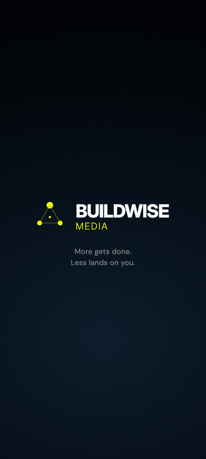 Starlit, phone: the logo and two-line tagline centered in a tall starfield.